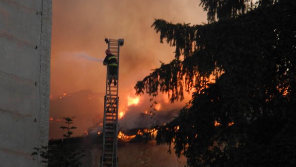 Масштабный пожар произошел во Львовской области