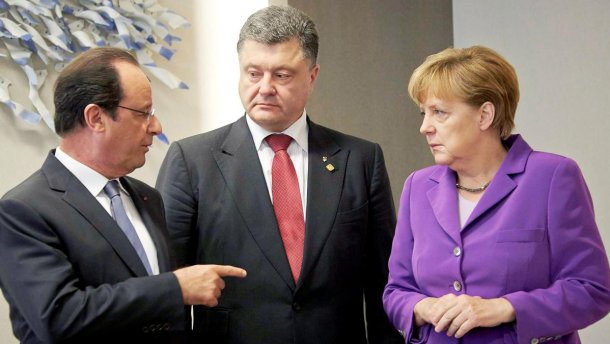 О чем Порошенко говорил с Меркель и Олландом