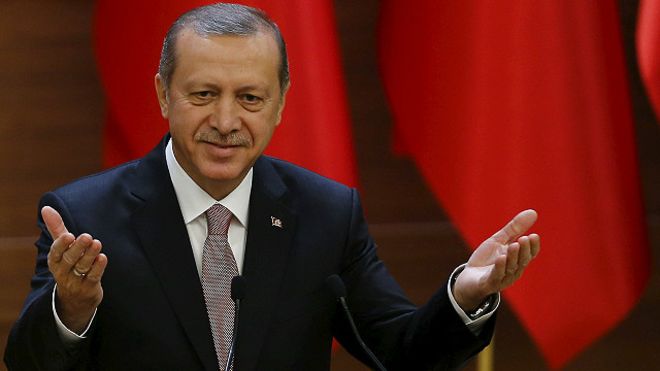 Появились фото ДТП с кортежем Эрдогана