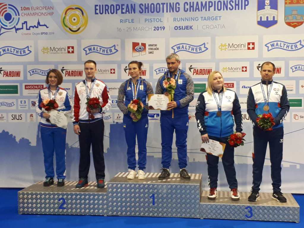 Женская сборная Украины получила «серебро» Евро-2019 по пулевой стрельбе