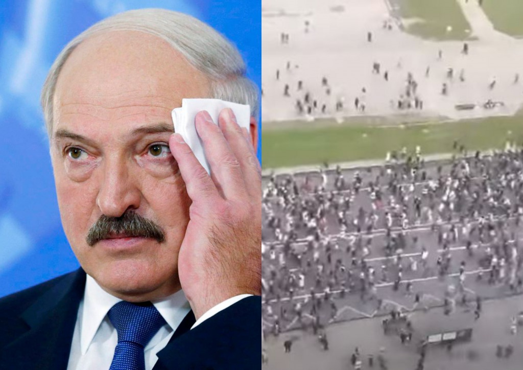 Последний день! В Минске происходит невероятное — тысячи людей. Лукашенко в шоке — в окружении БТР-ов